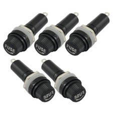 Soporte de fusibles de chasis de montaje en panel confiable para fusibles de 6 * 30 mm 10A 250 V (paquete de 5)