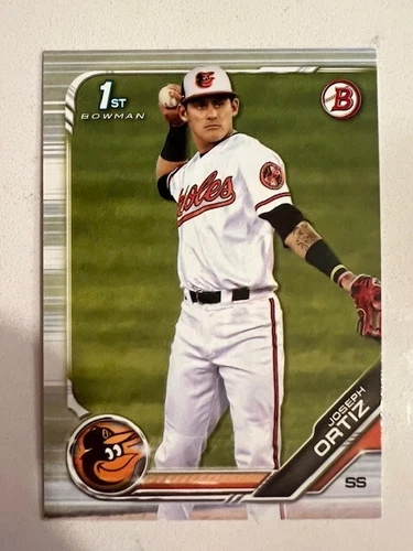 QTY: 2019 Bowman Draft - Joseph Ortiz ( Orioles ) 1st Rookie Prospect #BD-23