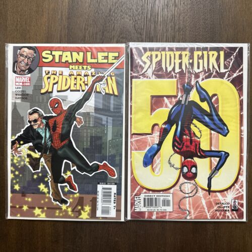 Stan Lee Meets Amazing Spider-Man #1 Key, Marvel, Plus Spider Girl 50 édition - Photo 1/12