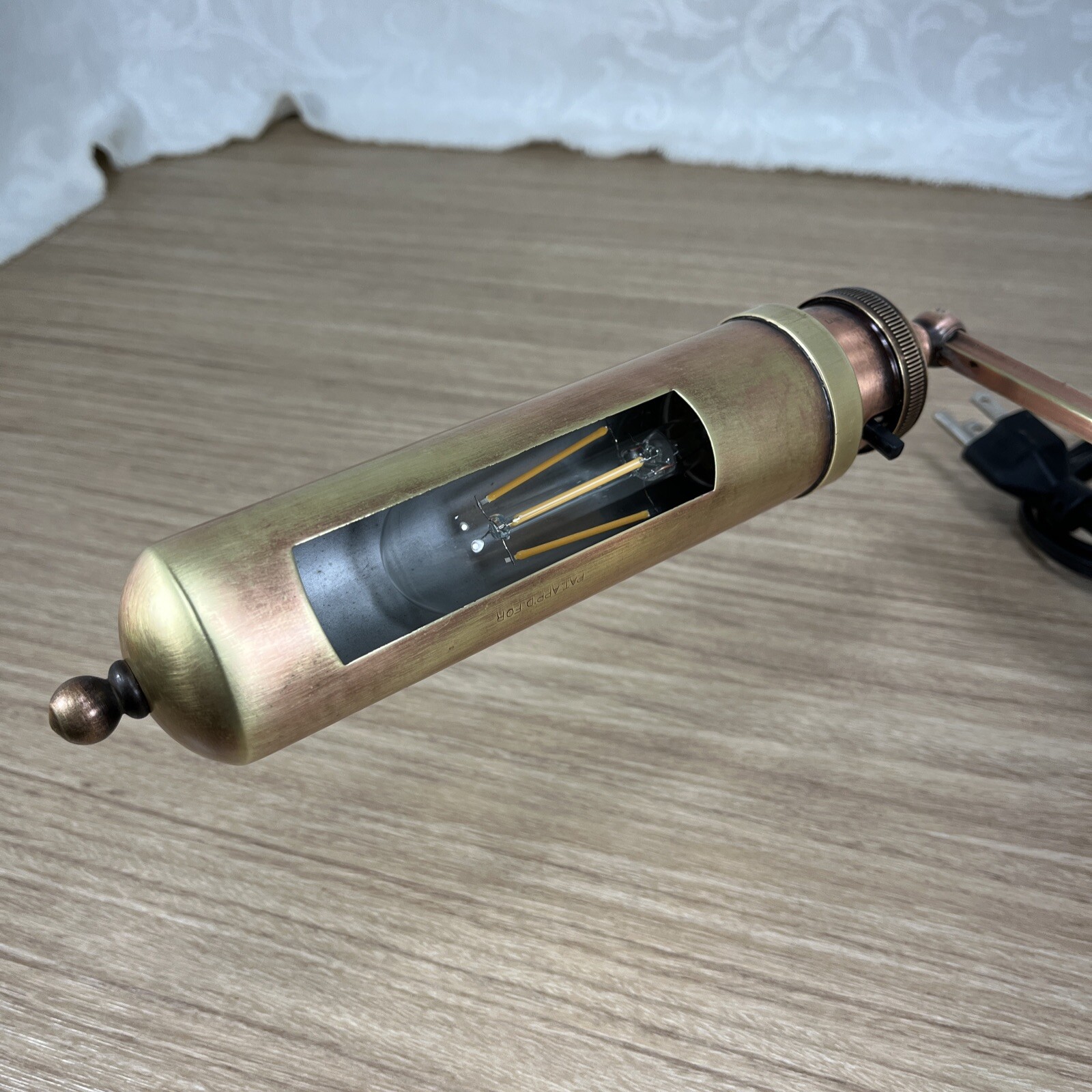 Vintage Antique Adjustable Copper Bankers/Library Desk Lamp 1915 Restored