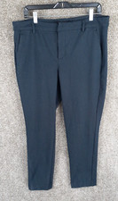 Liverpool Skinny Ankle Dress Pant Womens 14 Navy Blue Mid Rise Pockets Stretch