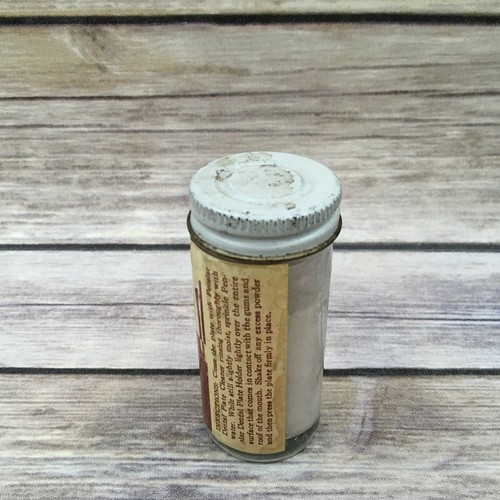 Vintage Penslar Advertising Dental Plate Holder Powder Glass Bottle eBay