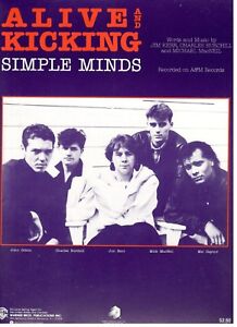 Simple Minds Alive And Kicking Sheet Music Piano Vocal Guitar Chords 1985 New Ebay