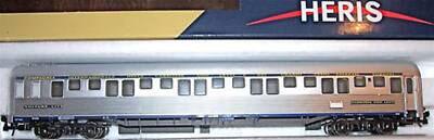 HERIS 18007 CAR WAGON BEDS FS TYPE P 4552 INOX 1/87 HO SLEEPING CAR BEDT