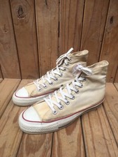 VTG     Rare Chuck Taylor All Star Converse white / cream Made In USA 6.5 uk 5.5