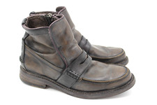 RARE! John Varvatos Patrick Penny Loafer Boots Brown Leather Men's 8.5