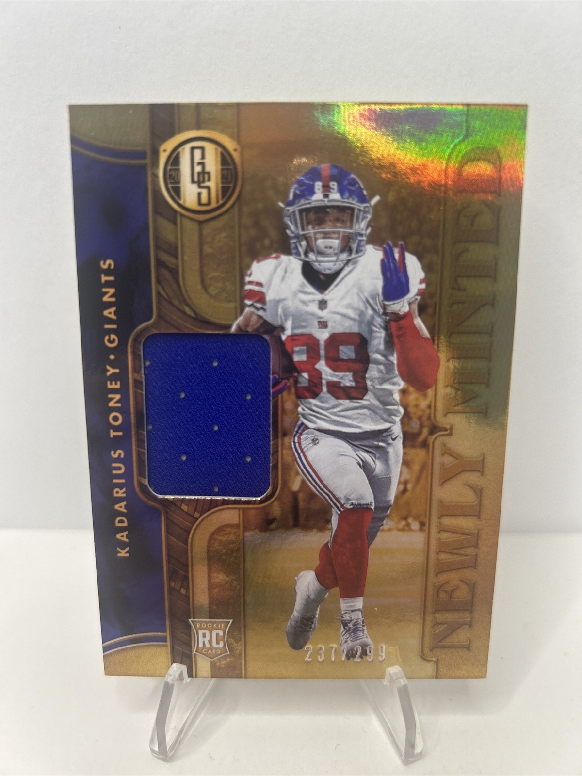 Kadarius Toney Panini Gold Standard Newly Minted Memorabilia #KT Base