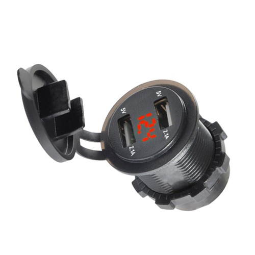 12 -24V Doppel USB -Auto -Ladegerät Auto-Voltmeter Dual-USB-Autoladegerät - 第 10/12 張圖片
