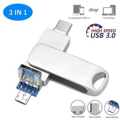 1TB USB 3.0 Flash Drive Speicherstick OTG Für iPhone iPad 32/64/128/256/512GB