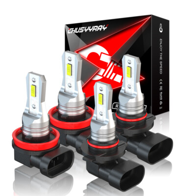 For Cadillac SRX 2010-2016 - LED Headlight Kit High & Low Beam Combo white Bulbs