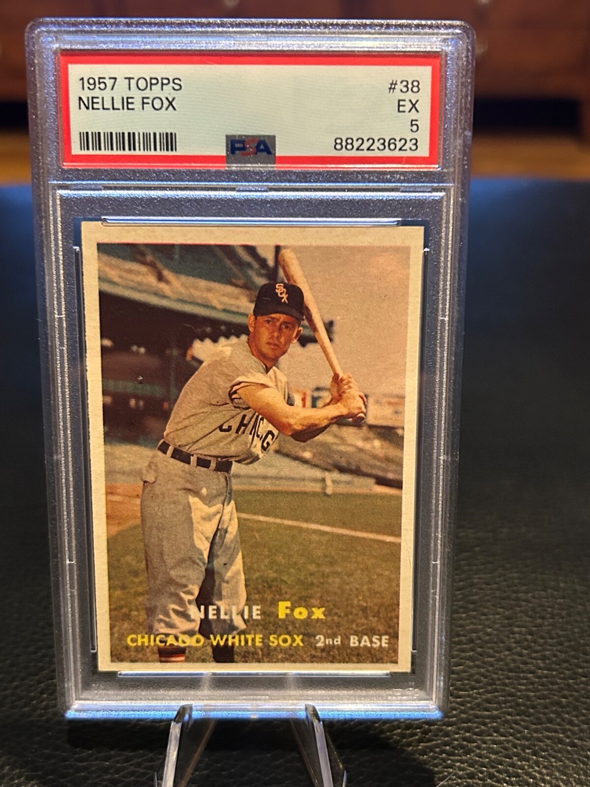 1957 Topps Nellie Fox #38 Graded PSA EX 5