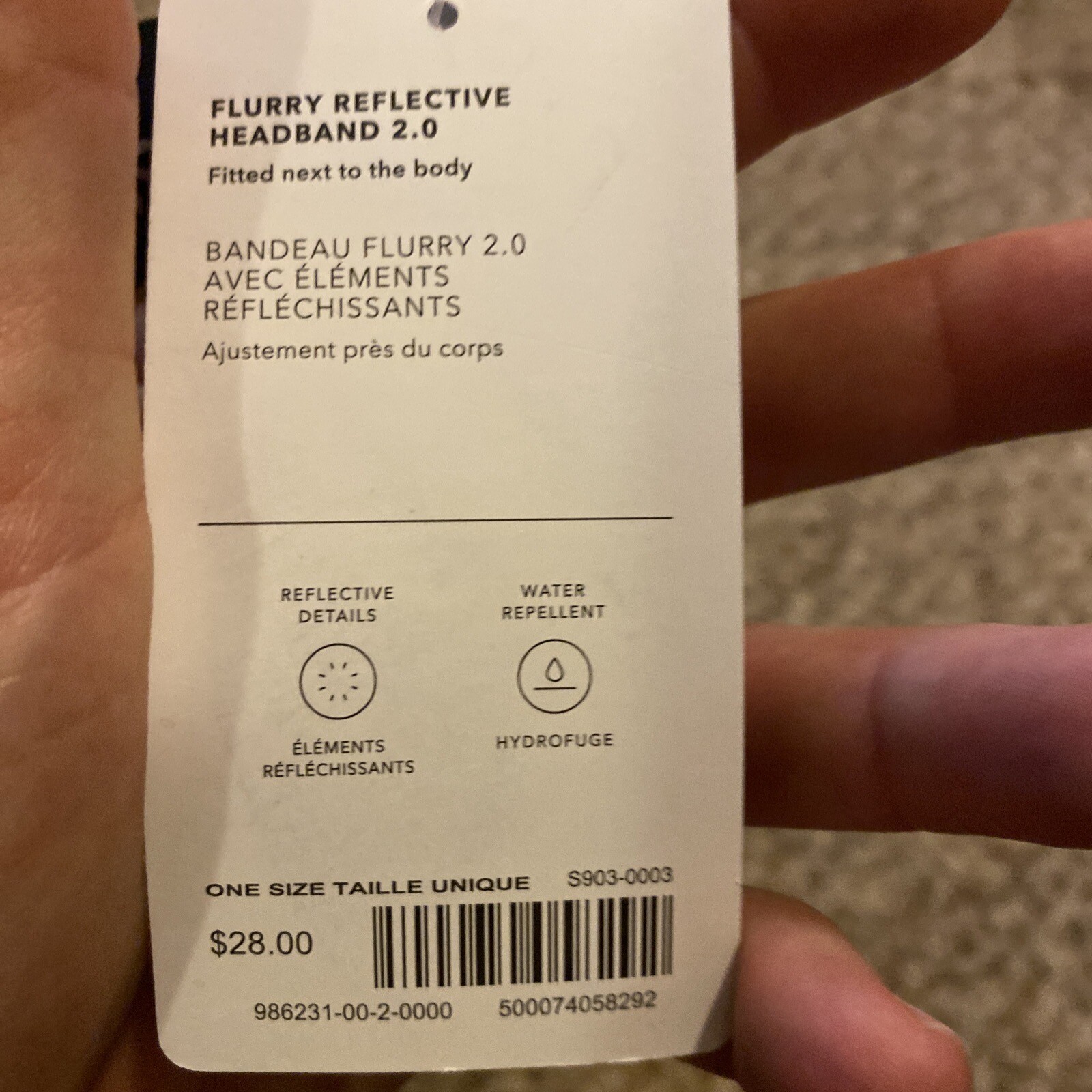 ATHLETA flurry reflective Black Camo headband 2.0 NEW 28 eBay