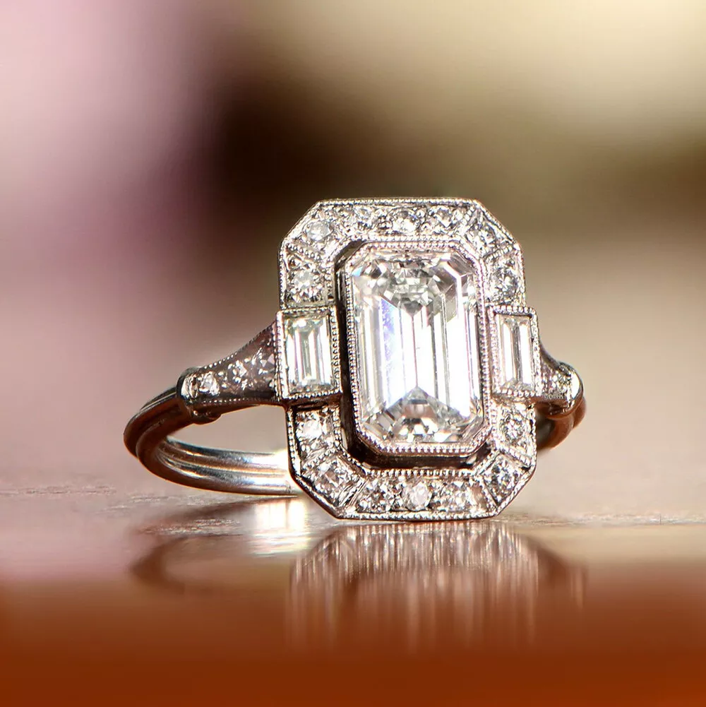 Jewelry forecast 2014!!!  Art deco engagement ring, Antique wedding rings,  Engagement rings