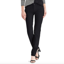 Chaps Carmina Mid Rise 29" Straight Slimming Denim Pants Black Petite Size 10P