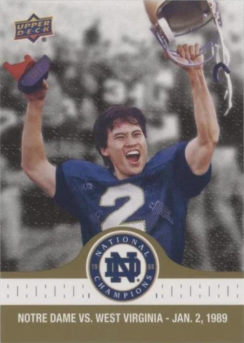 2017 Upper Deck Notre Dame 1988 Championship Reggie Ho #97
