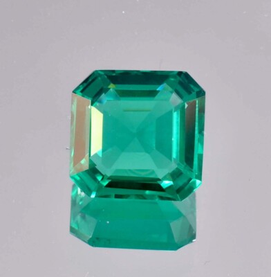14x14 MM Natural Green Zambian Emerald Square Cut Loose Gemstone GIT Certified