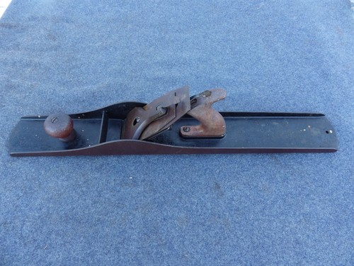 Large Corrugated Wood Plane 24" x 3' Complete Unbranded w/ Vintage Stanley Blade
