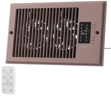 Register Booster Fan 6” x 10” – Quiet Vent Fan with Remote & Ionizer