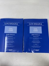 West’s Louisiana Civil Code Volume 1 & 2, 2026 Edition