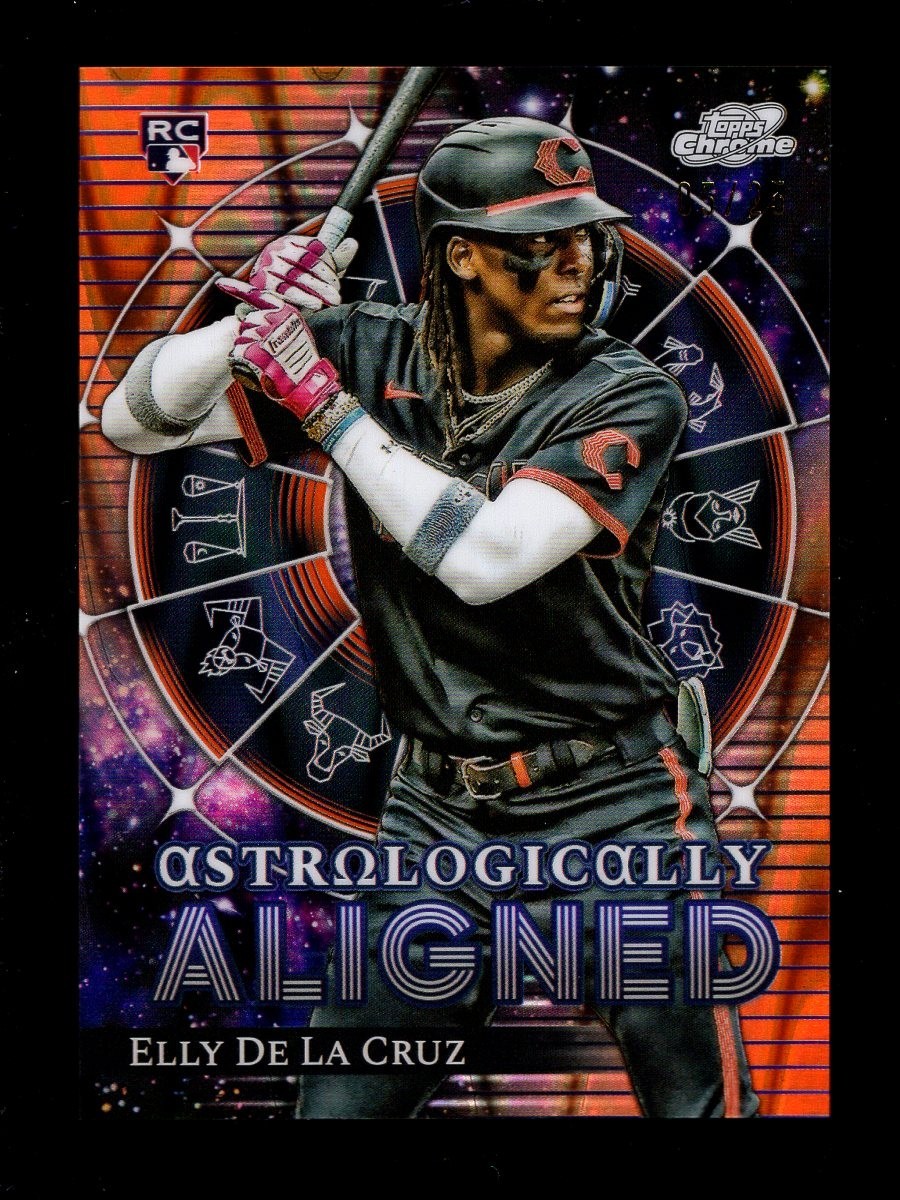2024 TOPPS COSMIC CHROME ASTROLOGICALLY ALIGNED ORANGE ELLY De La CRUZ RC 5/25