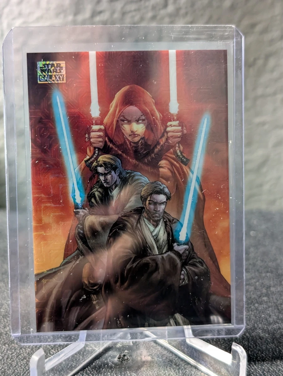 Obsession #1 RED REFRACTOR trading card from 2025 Topps 2025 Topps Chrome Star Wars Galaxy