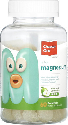 Calm Magnesium Gummies for Kids & Adults - Mood & Muscle Support, Apple Flavor