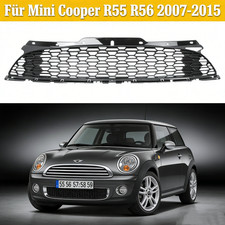 Grill Gitter Schwarz Vorne Sportgrill Kühlergrill Für Mini Cooper R55 R56 07-15
