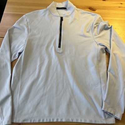 Greyson Tate Mens  1/4 Zip Pullover Small Blue Performance Golf Stretch Active