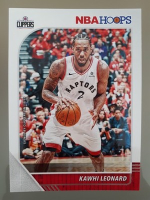 2019-20 Panini NBA Hoops Kawhi Leonard #177 Los Angeles Clippers BR Basketball
