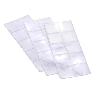 Lighthouse 2'' x 2'' Clear Coin Flips for Numismatists - 100 Double Pocket Holders