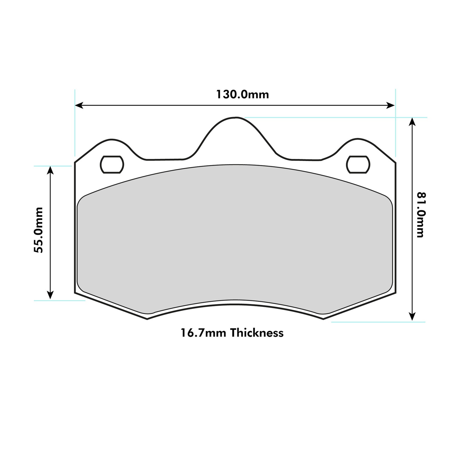 Ferodo Front DS2500 Track Race Brake Pads For Seat Ibiza MK4 1.9 TDI Cupra R