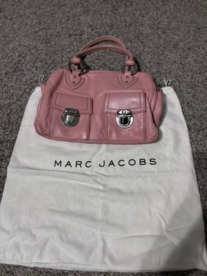 Vintage Baby Pink Y2K Marc Jacobs Leather Multi Pocket Shoulder