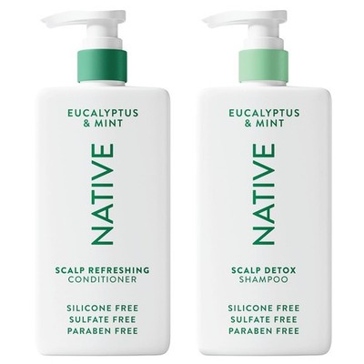 Native Scalp Detox Shampoo and Conditioner, Eucalyptus & Mint, Naturally Derived