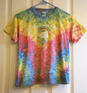 Tie Dye T Shirt Youth size 10 -12 Raising Rainbows Design