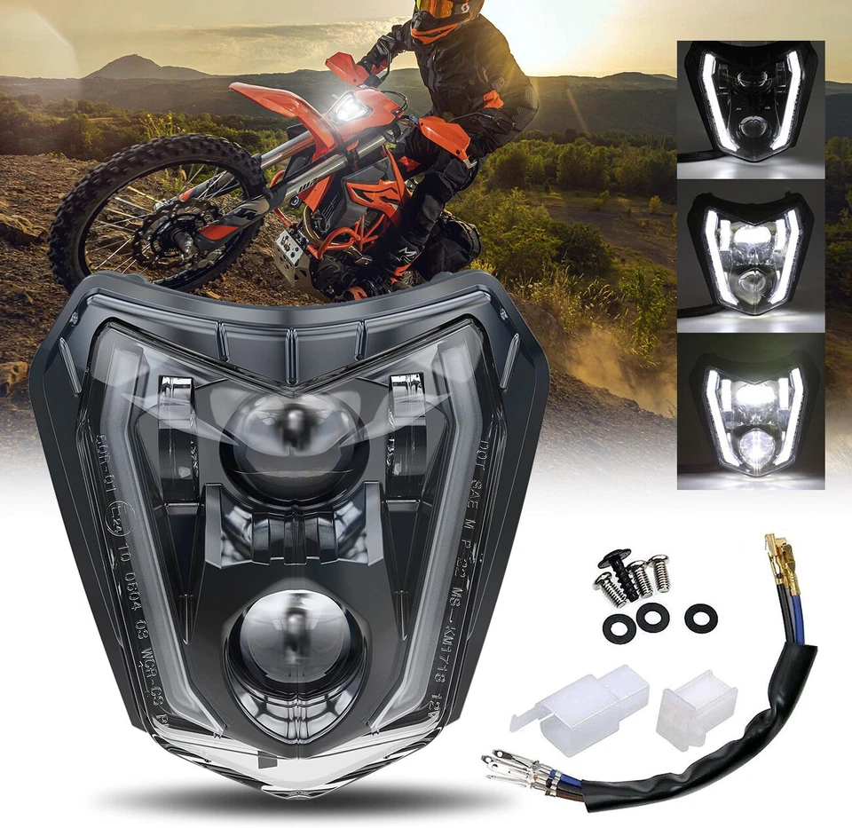 Für KTM EXC-F 250/ 350/ 450/ 500 2017-2023 FREERIDE LED-Scheinwerfer mit Blinker - Bild 1 von 4