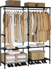 Clothes Rack, Portable Closet, 54.3 Inch Large Capacity Wardrobe Closet, Clothes