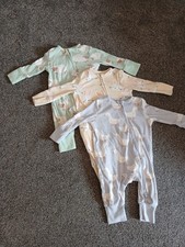 Girls' Sleepsuits 0-3 Months Tu Set Of 3 Good Condition