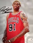 Dennis Rodman Signed METALLIC Photo 8x10  NWO Bulls Worm Autograph HOF JSA HOGAN — photo 1