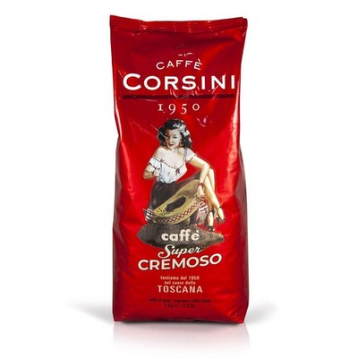 Corsini Caffe Super Cremoso in Grani italienischen Espresso Bohnen  Mischung ...