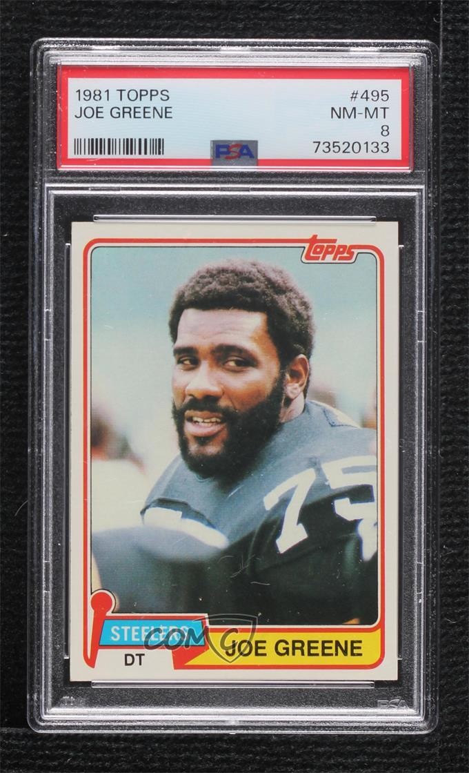 1981 Topps Joe Greene #495 PSA 8 HOF 0e1c