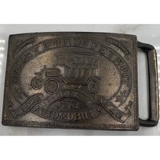Henry Ford Detroit Model T Automobiles Belt Buckle Brass Tone Vintage Style PC