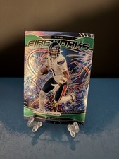 2024 Panini Prizm Football Stefon Diggs Green Prizm Fireworks #9 Texans/Patriots