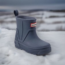 Hunter Big Kids Grace Rain Boot Size 5M Dark Blue 400 Brand New 8-12 Year Olds