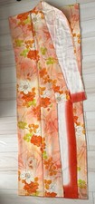 Kimono Floral Pattern Orange Vintage--- Product Description: - Item: