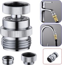 Brass Sink Faucet to Garden Hose Adapter  Faucet Adapter Kit with Aerator, Swive