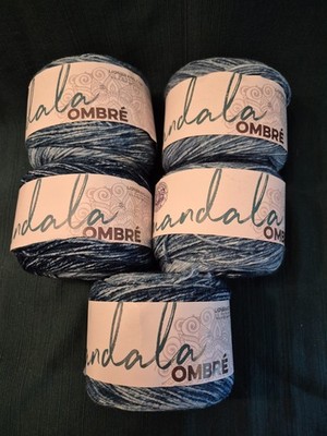 Lion Brand MANDALA OMBRE Yarn HARMONY Acrylic 5.3oz/ 344yds ea. Set of 5/2 Lots