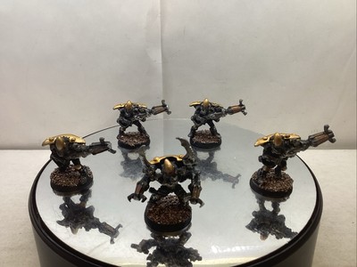 Warhammer 40k ELDAR WARP SPIDERS x5 built & painted metal OOP CM4122