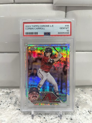 2023 Topps Chrome Logofractor Corbin Carroll Logo Refractor Rookie #95 💎 PSA 10