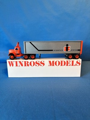 Pre-Owned Vintage Winross ''RARE ITEM'' Interstate  System 9000 Tractor & Trailer