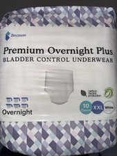 40 Count, XXL Because Overnight Absorbency Diaper for Adults Extra Absorbent